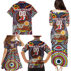 Custom NAIDOC Week 2024 Roosters Family Matching Puletasi and Hawaiian Shirt Mascot Rugby