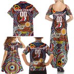 Custom NAIDOC Week 2024 Roosters Family Matching Summer Maxi Dress and Hawaiian Shirt Mascot Rugby
