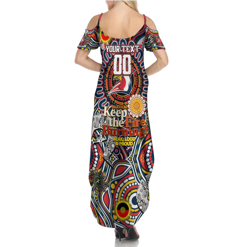 Custom NAIDOC Week 2024 Roosters Family Matching Summer Maxi Dress and Hawaiian Shirt Mascot Rugby