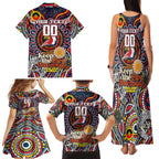Custom NAIDOC Week 2024 Roosters Family Matching Tank Maxi Dress and Hawaiian Shirt Mascot Rugby
