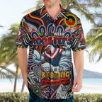 Custom NAIDOC Week 2024 Roosters Hawaiian Shirt Mascot Rugby