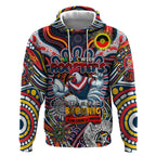 Custom NAIDOC Week 2024 Roosters Hoodie Mascot Rugby