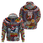 Custom NAIDOC Week 2024 Roosters Hoodie Mascot Rugby