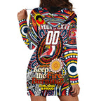 Custom NAIDOC Week 2024 Roosters Hoodie Dress Mascot Rugby