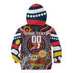Custom NAIDOC Week 2024 Roosters Kid Hoodie Mascot Rugby