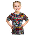 Custom NAIDOC Week 2024 Roosters Kid T Shirt Mascot Rugby