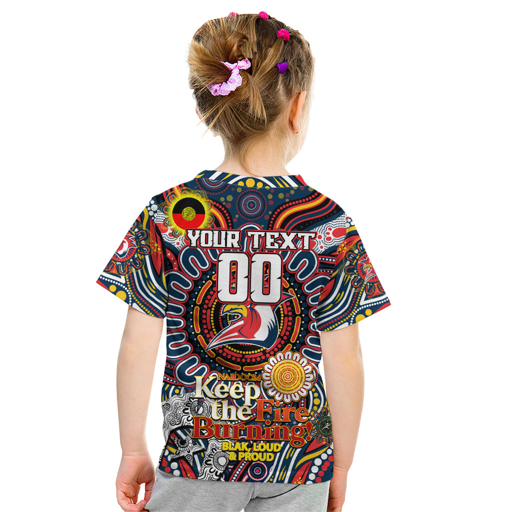 Custom NAIDOC Week 2024 Roosters Kid T Shirt Mascot Rugby