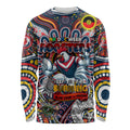 Custom NAIDOC Week 2024 Roosters Long Sleeve Shirt Mascot Rugby