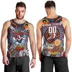 Custom NAIDOC Week 2024 Roosters Men Tank Top Mascot Rugby