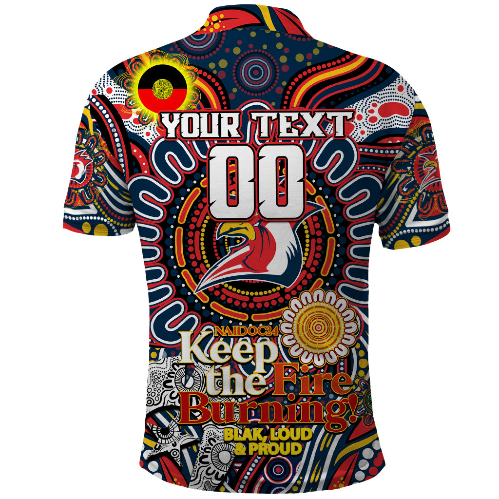 Custom NAIDOC Week 2024 Roosters Polo Shirt Mascot Rugby