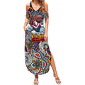 Custom NAIDOC Week 2024 Roosters Summer Maxi Dress Mascot Rugby