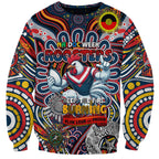 Custom NAIDOC Week 2024 Roosters Sweatshirt Mascot Rugby