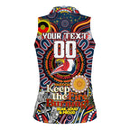 Custom NAIDOC Week 2024 Roosters Women Sleeveless Polo Shirt Mascot Rugby