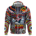 Custom NAIDOC Week 2024 Roosters Zip Hoodie Mascot Rugby