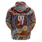 Custom NAIDOC Week 2024 Roosters Zip Hoodie Mascot Rugby