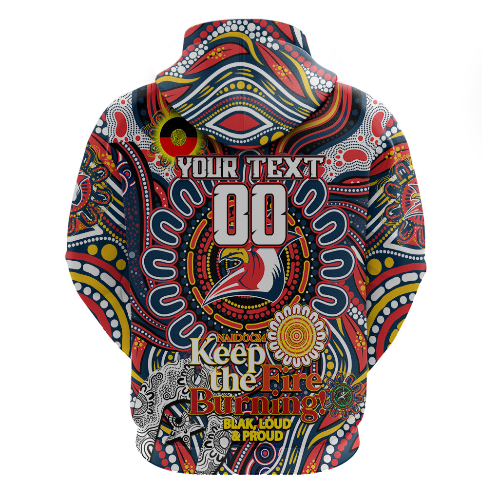 Custom NAIDOC Week 2024 Roosters Zip Hoodie Mascot Rugby