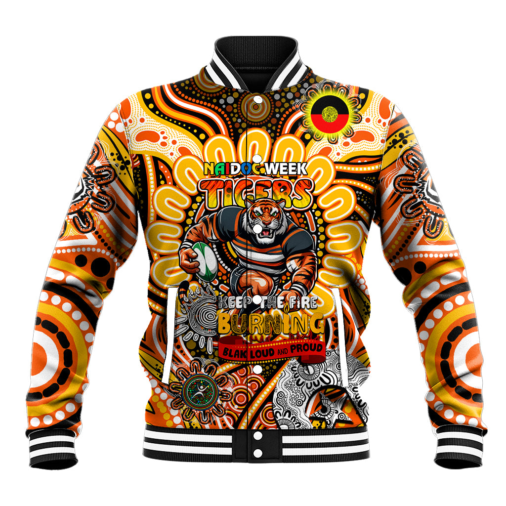 Custom NAIDOC Week 2024 Tigers Baseball Jacket Mascot Rugby