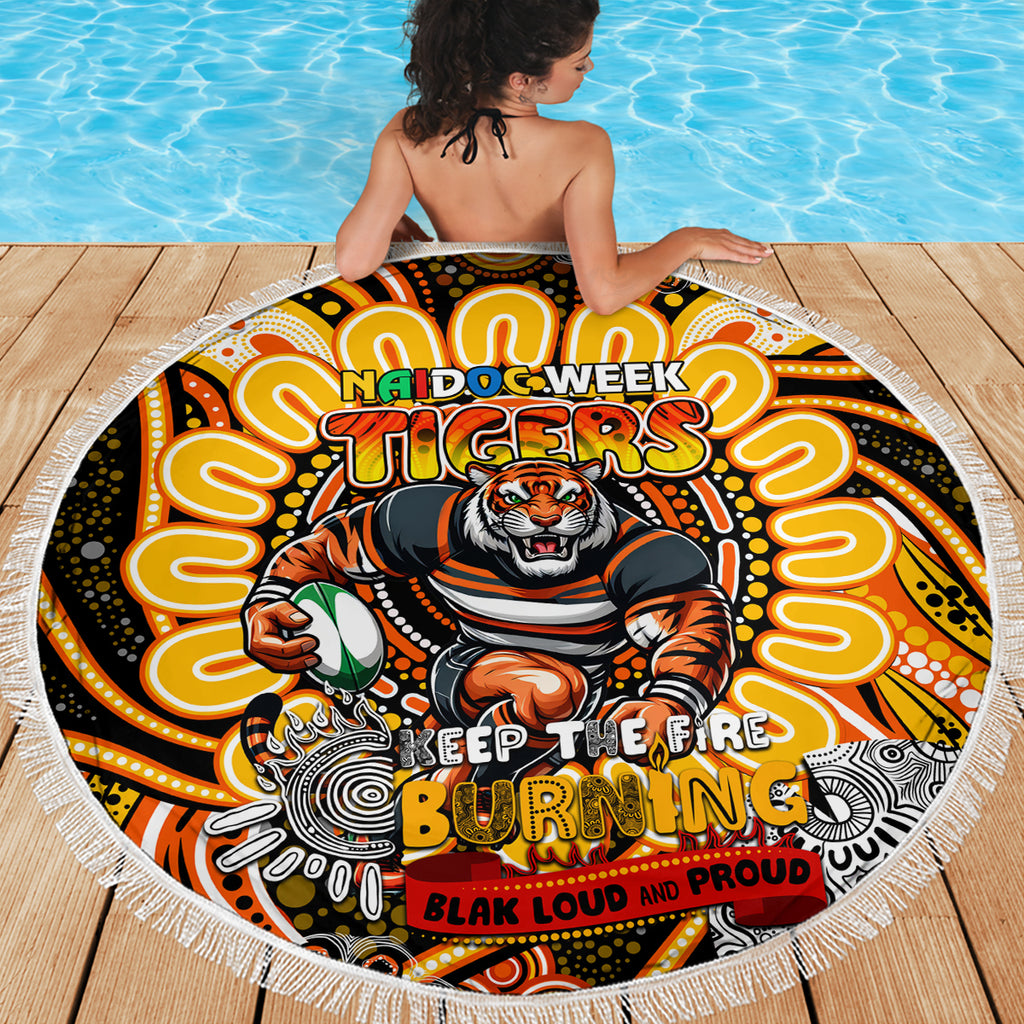 NAIDOC Week 2024 Tigers Beach Blanket Mascot Rugby