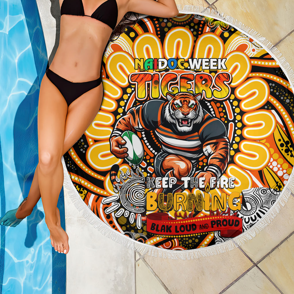 NAIDOC Week 2024 Tigers Beach Blanket Mascot Rugby