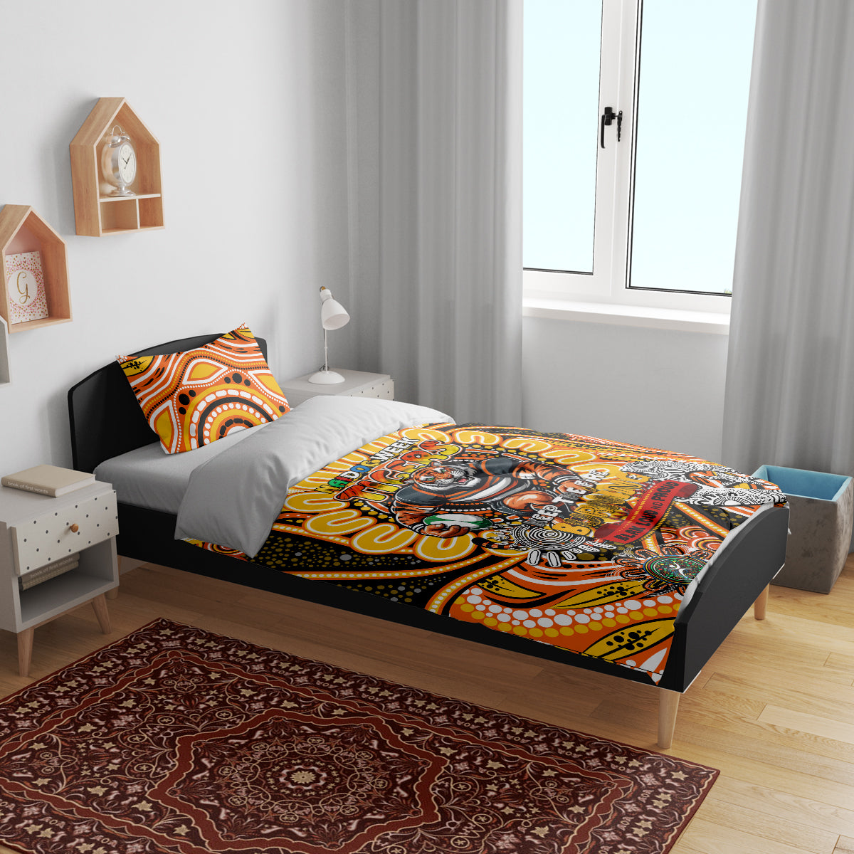 NAIDOC Week 2024 Tigers Bedding Set Mascot Rugby