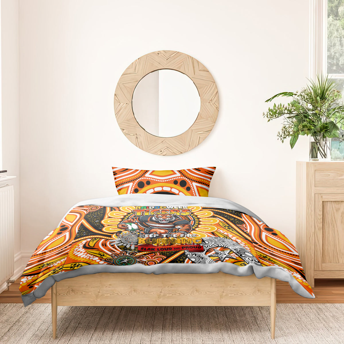 NAIDOC Week 2024 Tigers Bedding Set Mascot Rugby