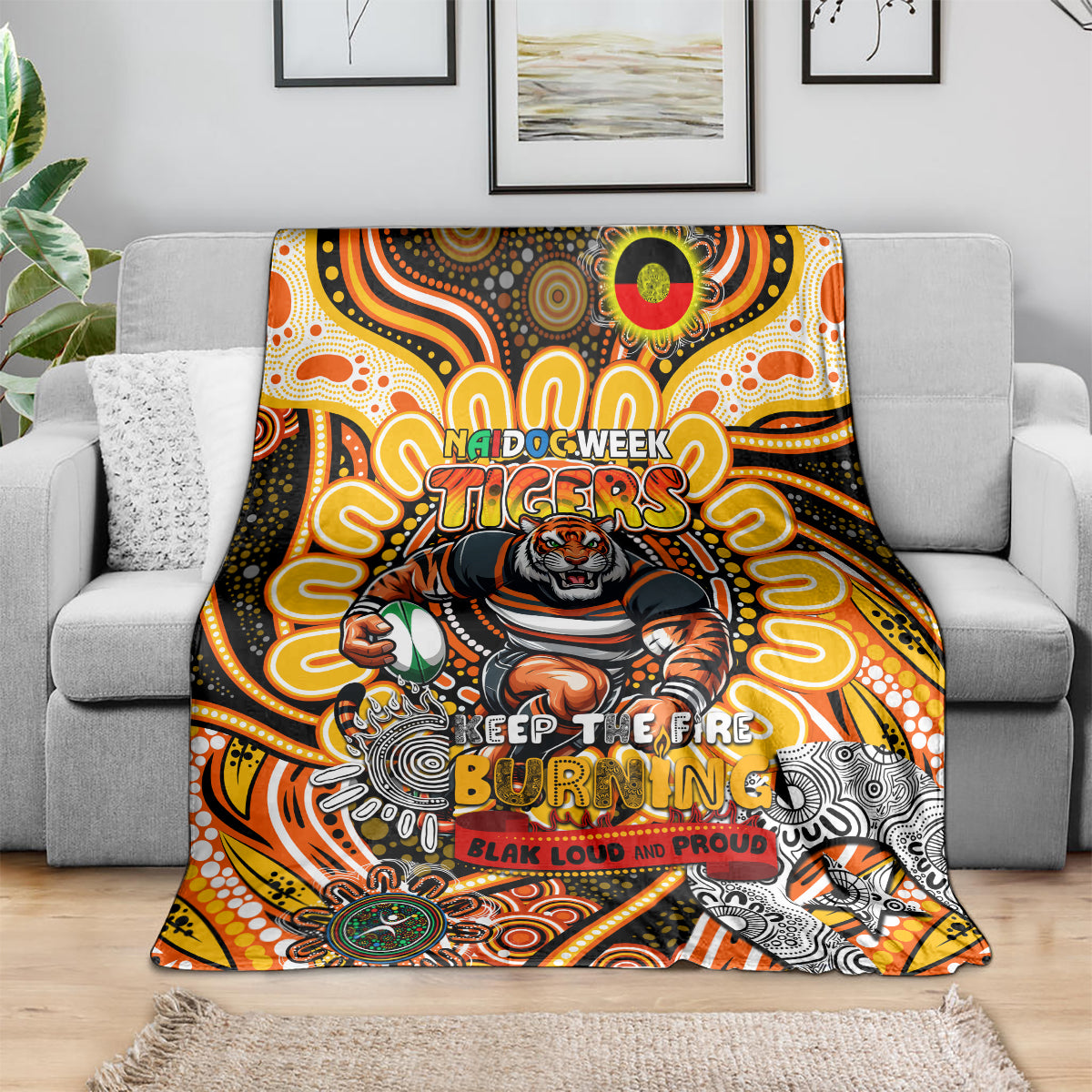 NAIDOC Week 2024 Tigers Blanket Mascot Rugby