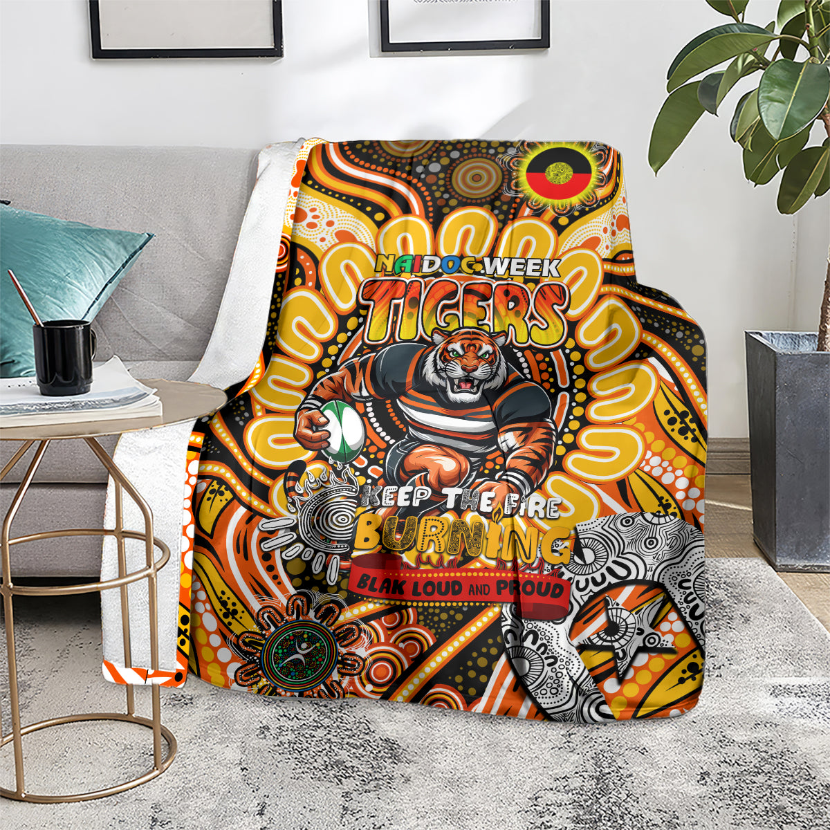 NAIDOC Week 2024 Tigers Blanket Mascot Rugby