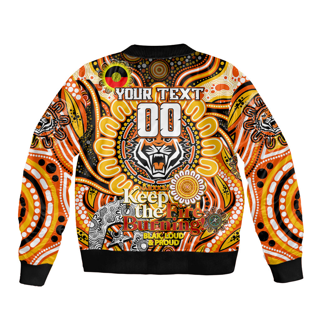 Custom NAIDOC Week 2024 Tigers Bomber Jacket Mascot Rugby