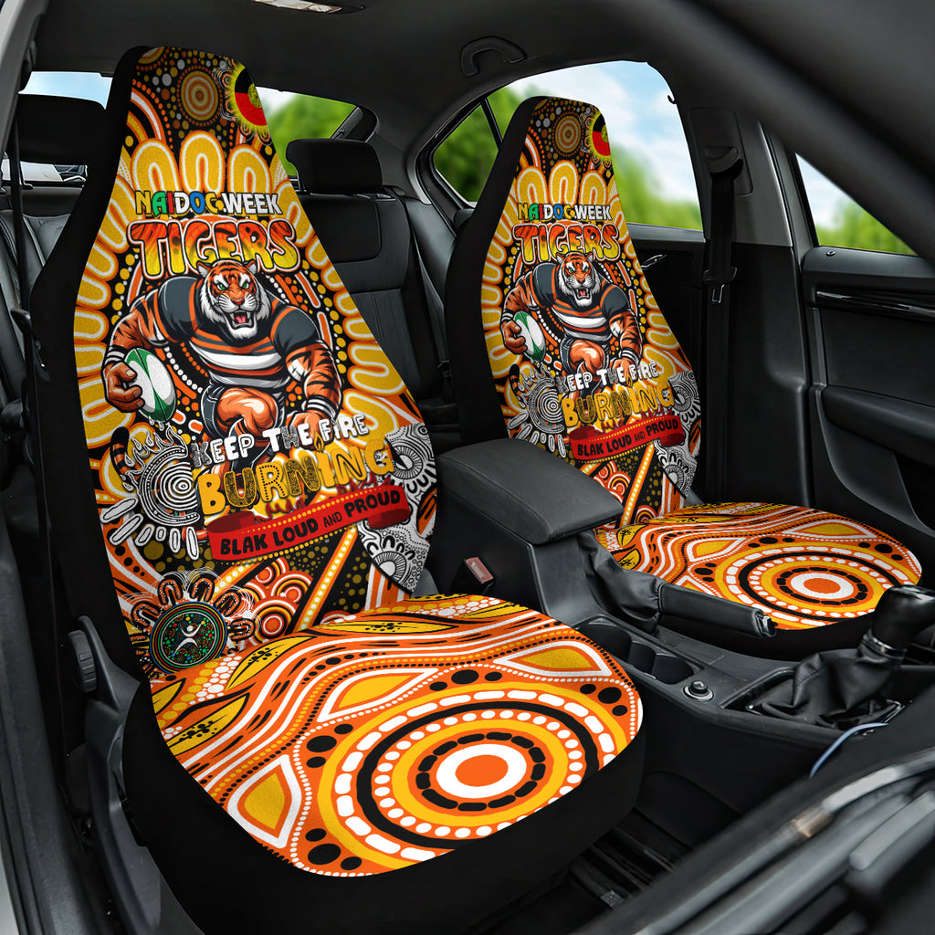 NAIDOC Week 2024 Tigers Car Seat Cover Mascot Rugby