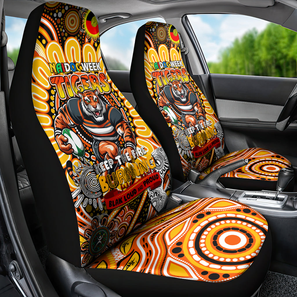 NAIDOC Week 2024 Tigers Car Seat Cover Mascot Rugby