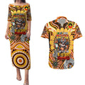 Custom NAIDOC Week 2024 Tigers Couples Matching Puletasi and Hawaiian Shirt Mascot Rugby