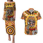 Custom NAIDOC Week 2024 Tigers Couples Matching Puletasi and Hawaiian Shirt Mascot Rugby