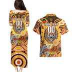 Custom NAIDOC Week 2024 Tigers Couples Matching Puletasi and Hawaiian Shirt Mascot Rugby