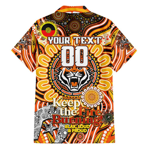 Custom NAIDOC Week 2024 Tigers Family Matching Long Sleeve Bodycon Dress and Hawaiian Shirt Mascot Rugby