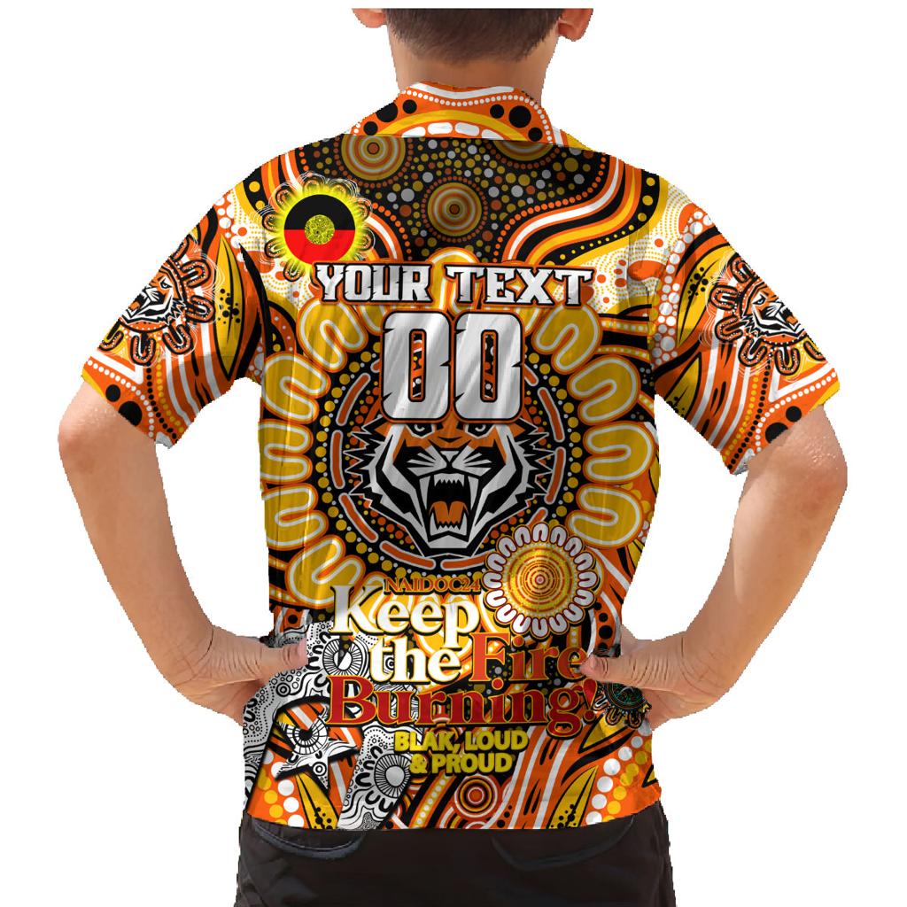 Custom NAIDOC Week 2024 Tigers Family Matching Mermaid Dress and Hawaiian Shirt Mascot Rugby