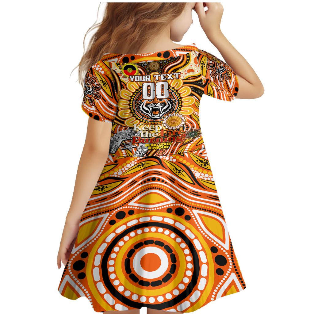 Custom NAIDOC Week 2024 Tigers Family Matching Mermaid Dress and Hawaiian Shirt Mascot Rugby