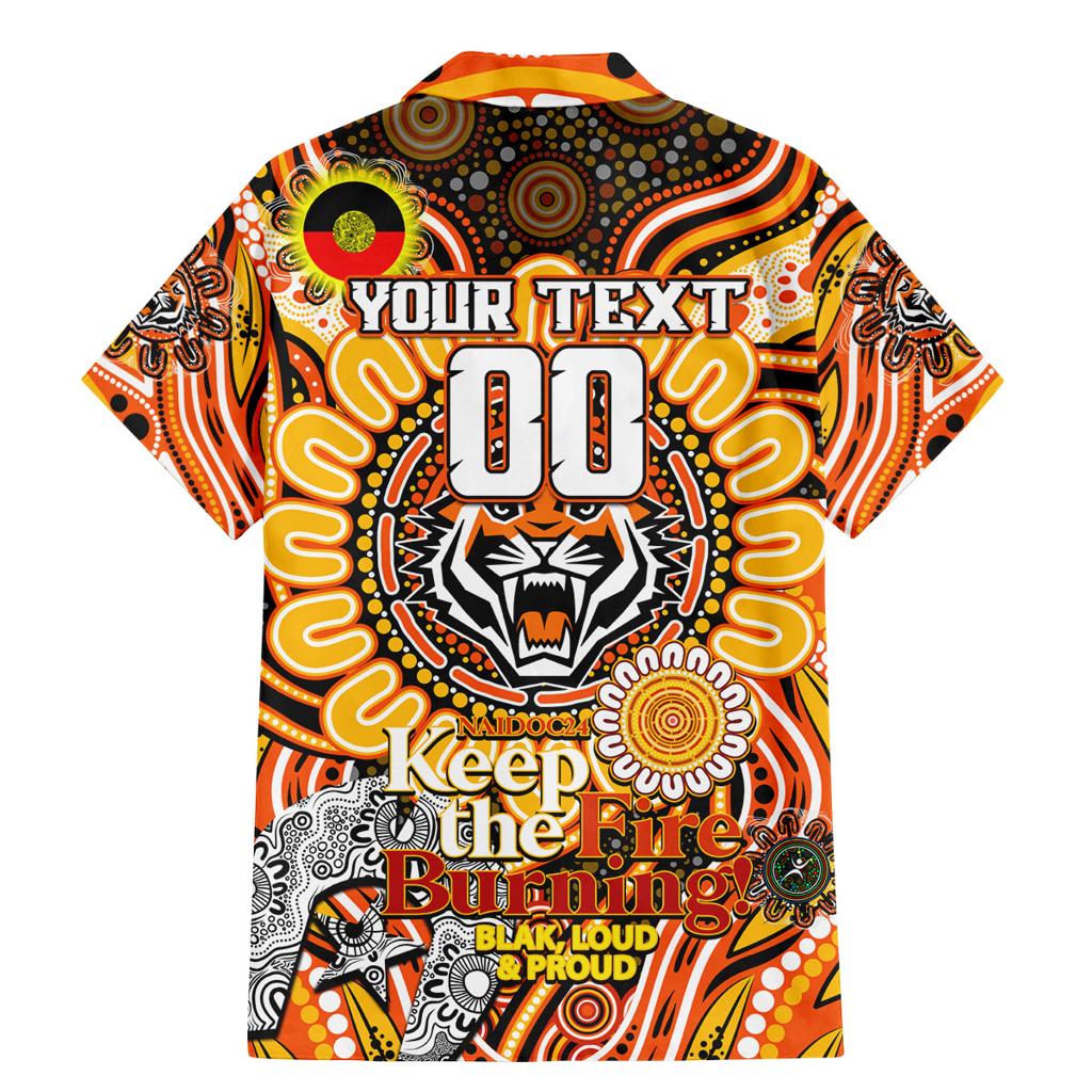 Custom NAIDOC Week 2024 Tigers Family Matching Mermaid Dress and Hawaiian Shirt Mascot Rugby