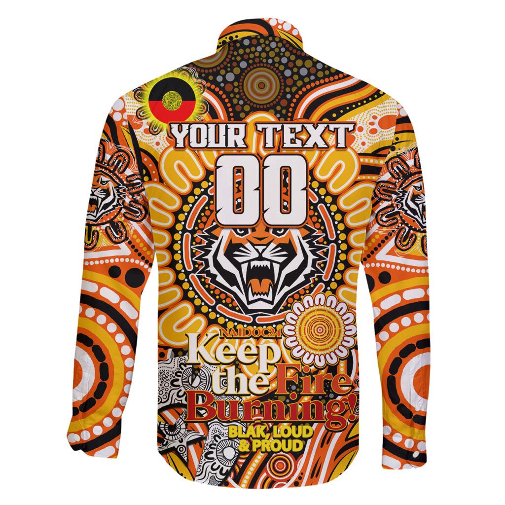 Custom NAIDOC Week 2024 Tigers Family Matching Off Shoulder Maxi Dress and Hawaiian Shirt Mascot Rugby