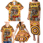 Custom NAIDOC Week 2024 Tigers Family Matching Puletasi and Hawaiian Shirt Mascot Rugby