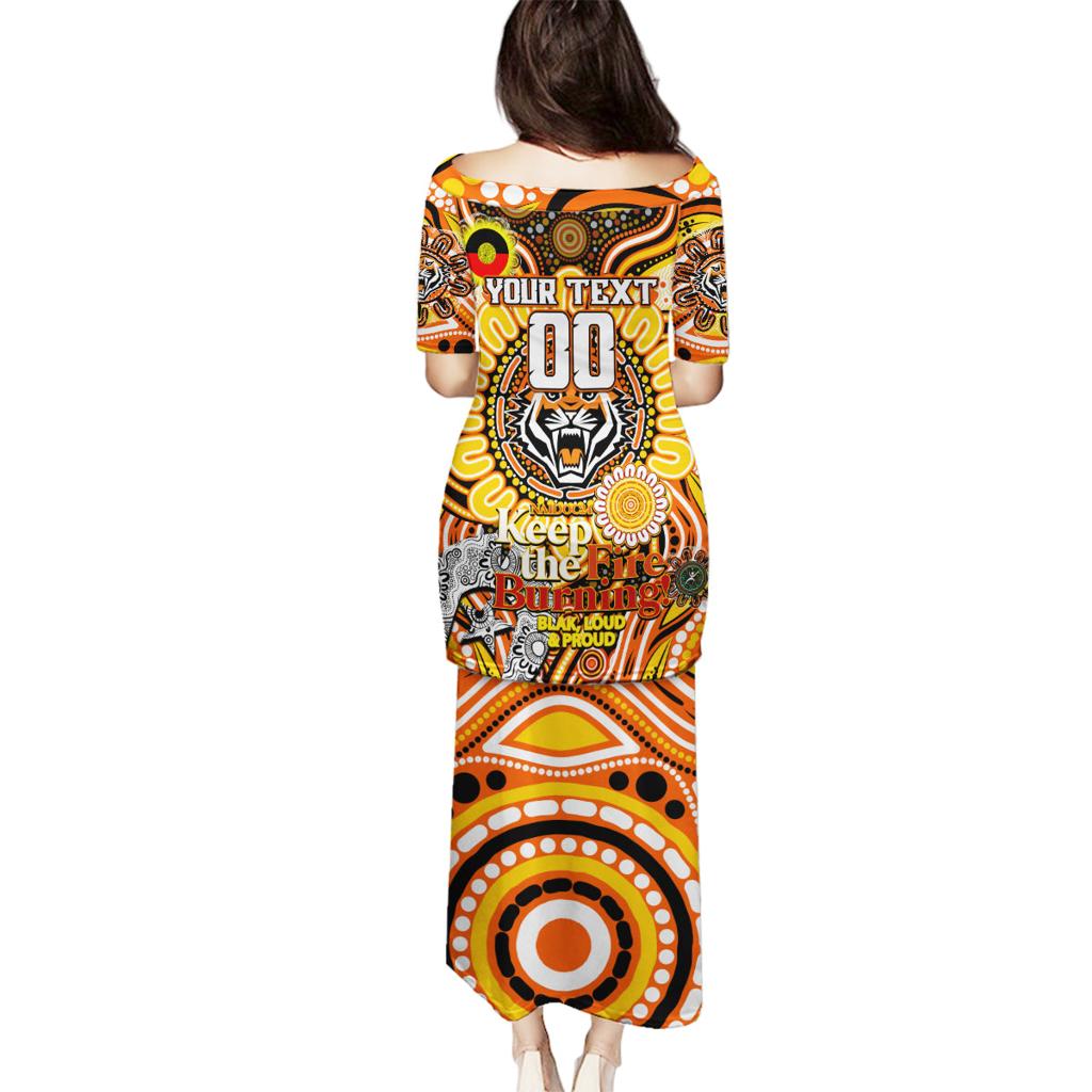 Custom NAIDOC Week 2024 Tigers Family Matching Puletasi and Hawaiian Shirt Mascot Rugby