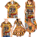 Custom NAIDOC Week 2024 Tigers Family Matching Summer Maxi Dress and Hawaiian Shirt Mascot Rugby
