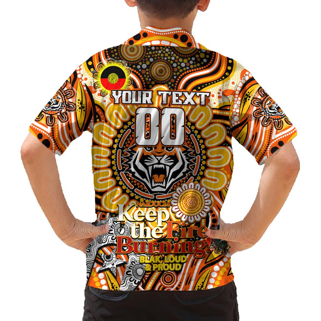 Custom NAIDOC Week 2024 Tigers Family Matching Summer Maxi Dress and Hawaiian Shirt Mascot Rugby