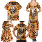 Custom NAIDOC Week 2024 Tigers Family Matching Summer Maxi Dress and Hawaiian Shirt Mascot Rugby