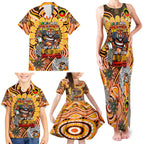 Custom NAIDOC Week 2024 Tigers Family Matching Tank Maxi Dress and Hawaiian Shirt Mascot Rugby