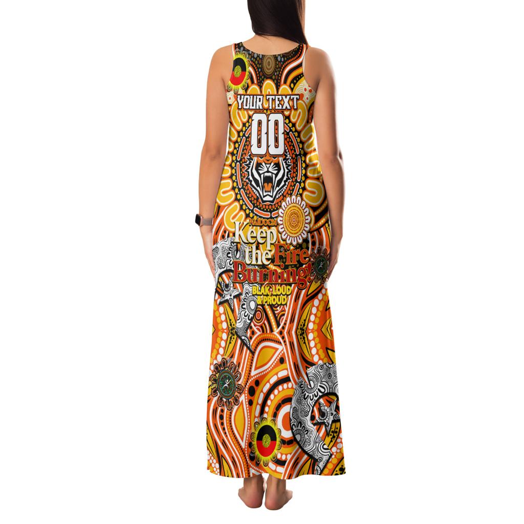 Custom NAIDOC Week 2024 Tigers Family Matching Tank Maxi Dress and Hawaiian Shirt Mascot Rugby