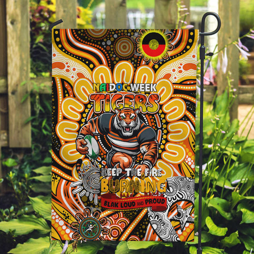 NAIDOC Week 2024 Tigers Garden Flag Mascot Rugby