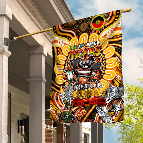 NAIDOC Week 2024 Tigers Garden Flag Mascot Rugby