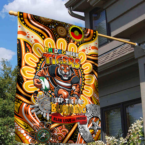 NAIDOC Week 2024 Tigers Garden Flag Mascot Rugby