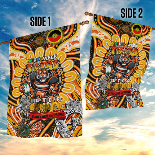 NAIDOC Week 2024 Tigers Garden Flag Mascot Rugby