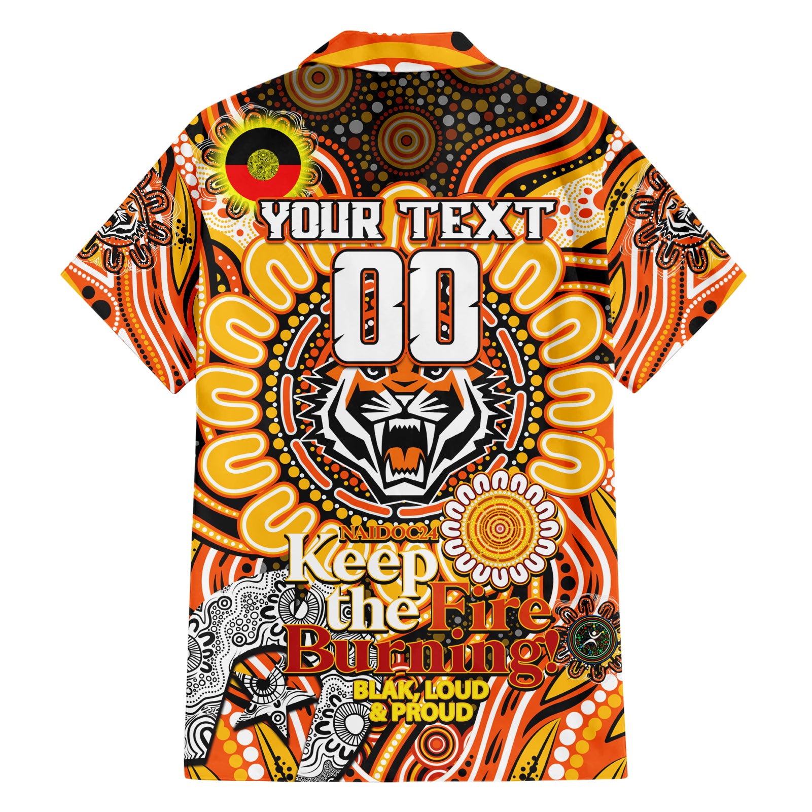 Custom NAIDOC Week 2024 Tigers Hawaiian Shirt Mascot Rugby
